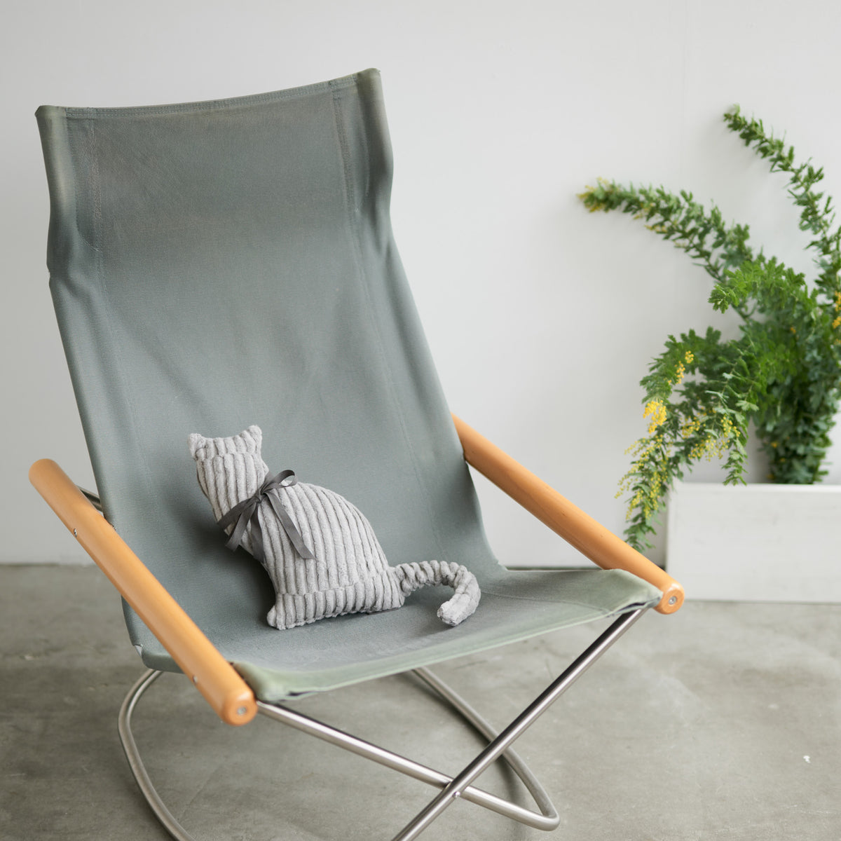 GRAU COTTON CAT cushion