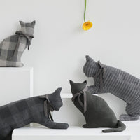 GRAU COTTON CAT Body Pillow