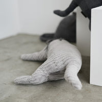 GRAU COTTON CAT Body Pillow