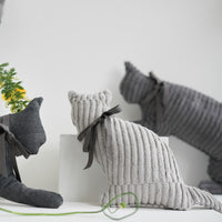 GRAU COTTON CAT cushion