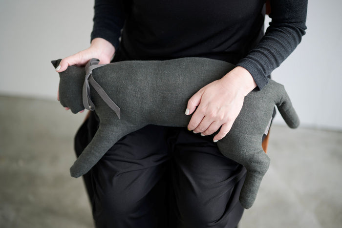 Fab Cat VENT LINEN Cat Body Pillow