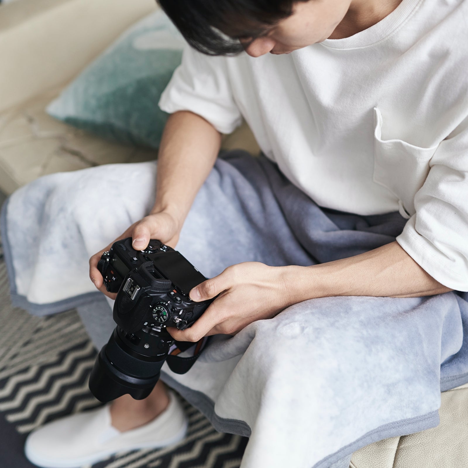 Flood of Light Cotton New-Mayer Blanket – LOOM&SPOOL