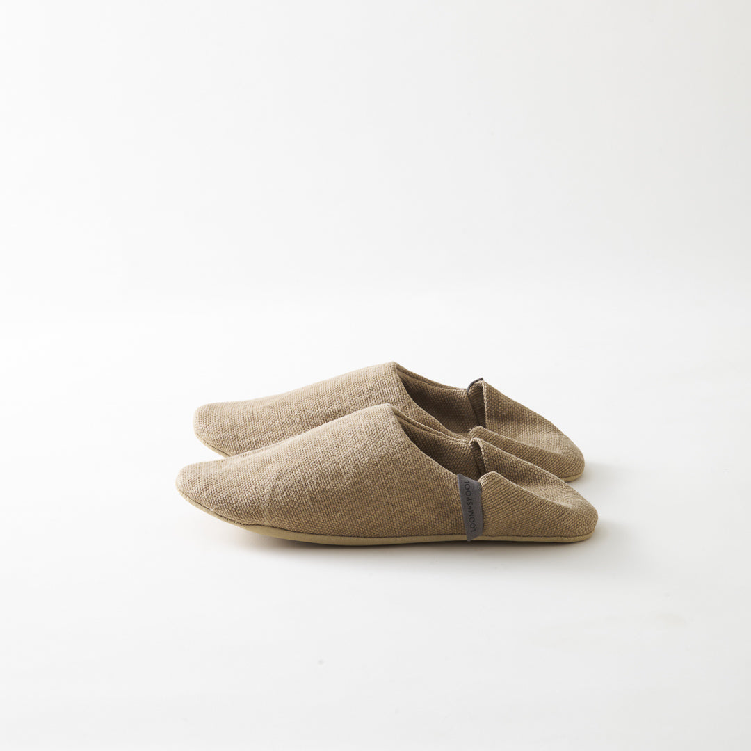 Bio wash processing Jute&Cotton Oxford Slippers ジュートオックス 