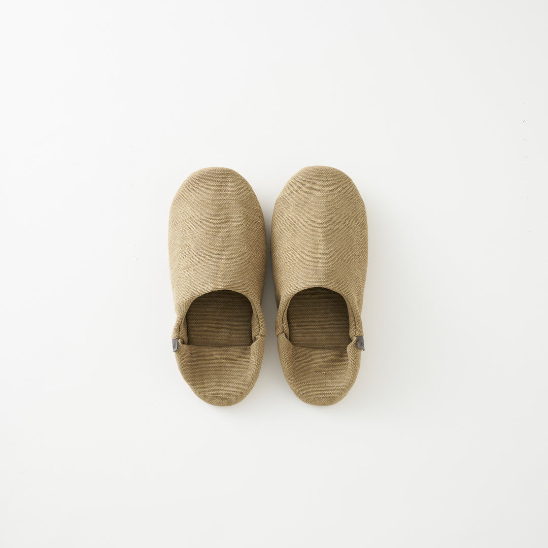 Bio wash processing Jute&Cotton Oxford Slippers